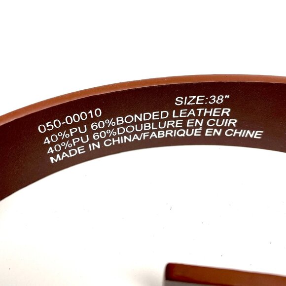 Esprit belt leather and PU tan colour sport chic size 38 - Picture 3 of 3